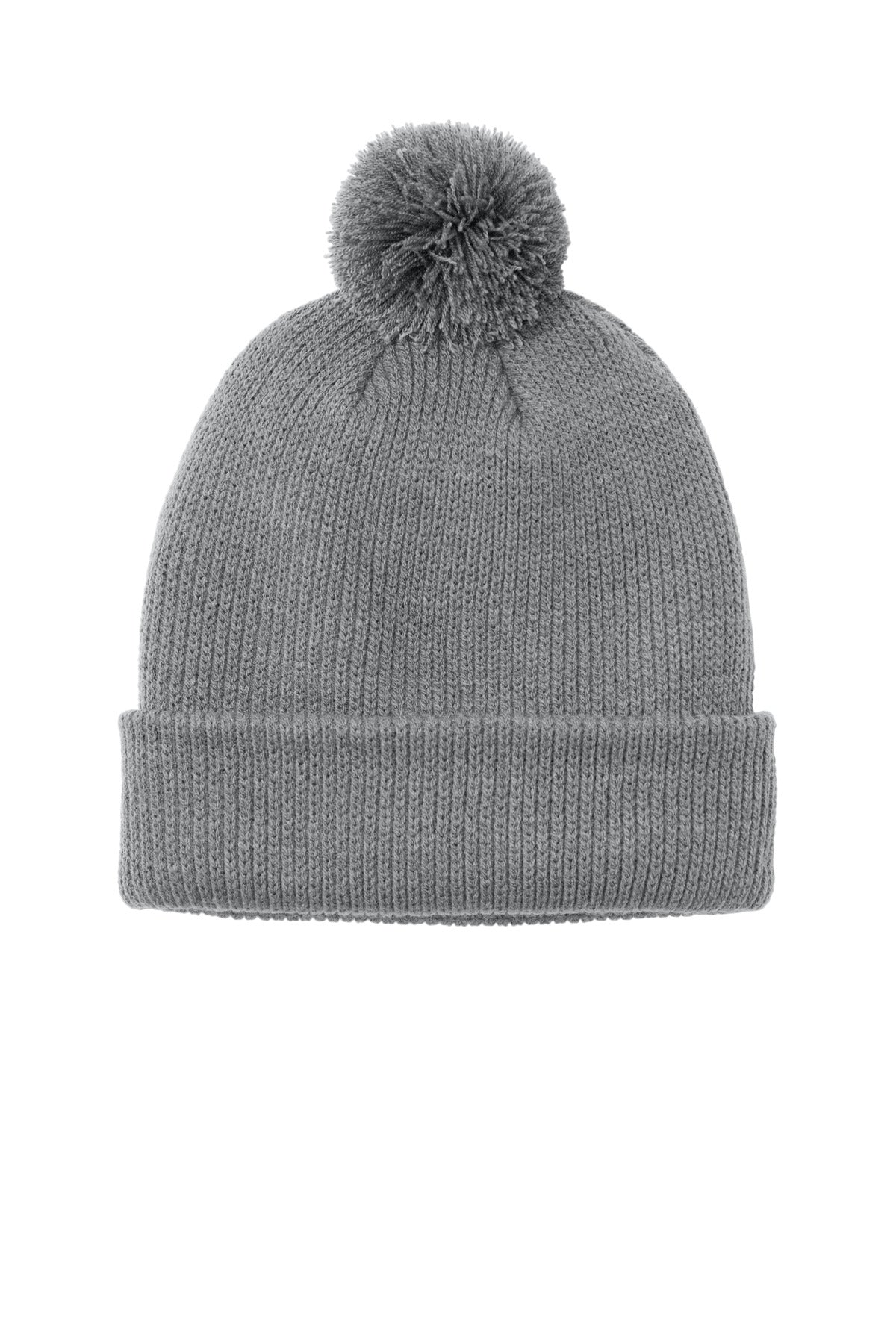 Port Authority Cozy Pom Beanie - Gusty Grey