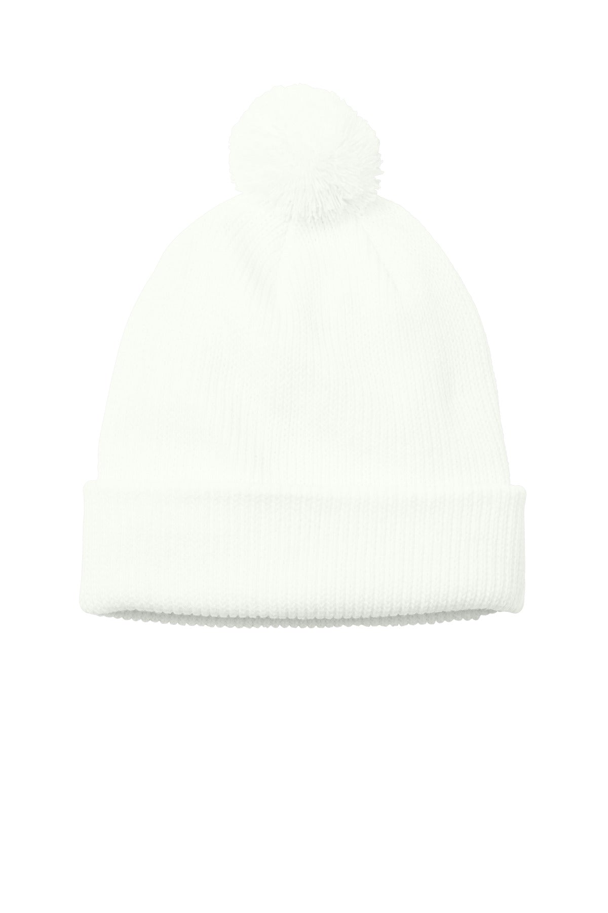 Port Authority Cozy Pom Beanie - Marshmallow