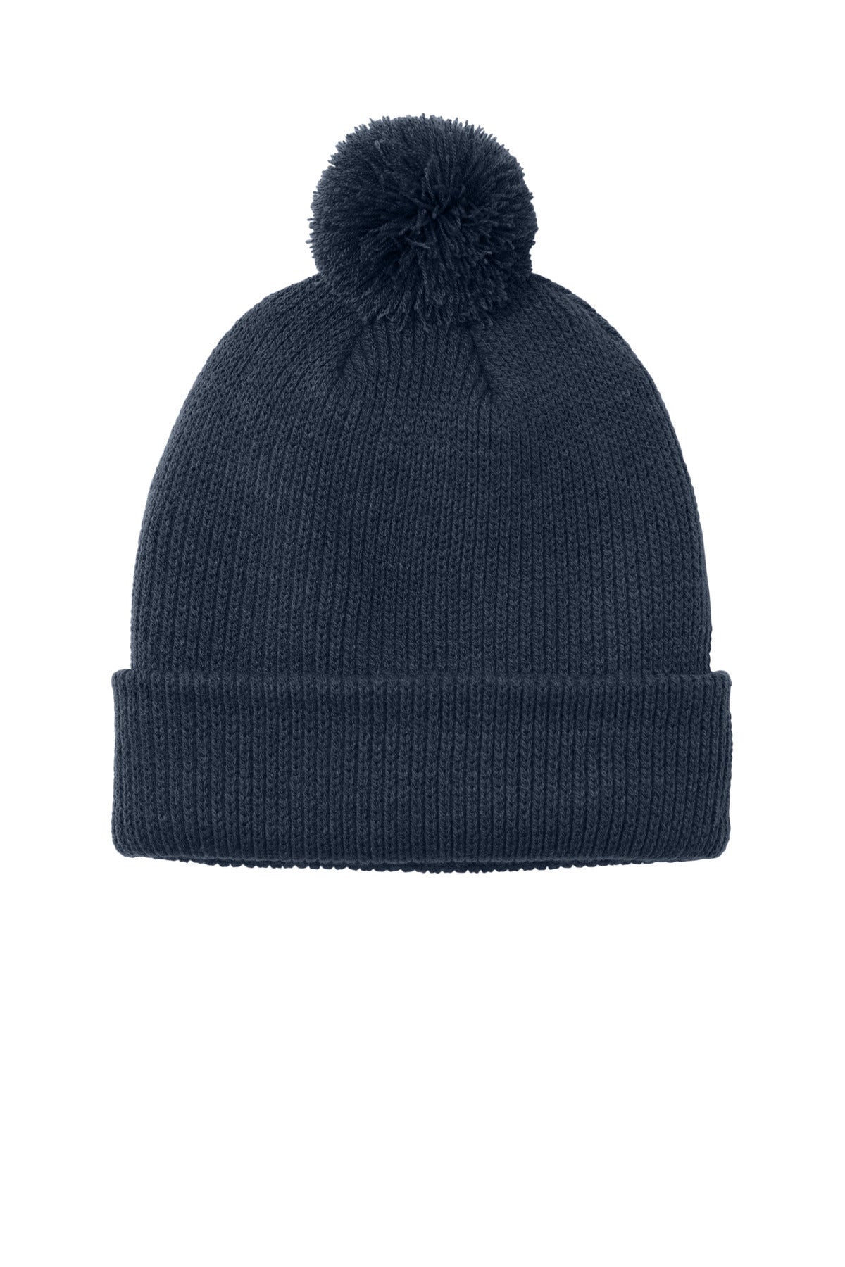 Port Authority Cozy Pom Beanie - River Blue Navy