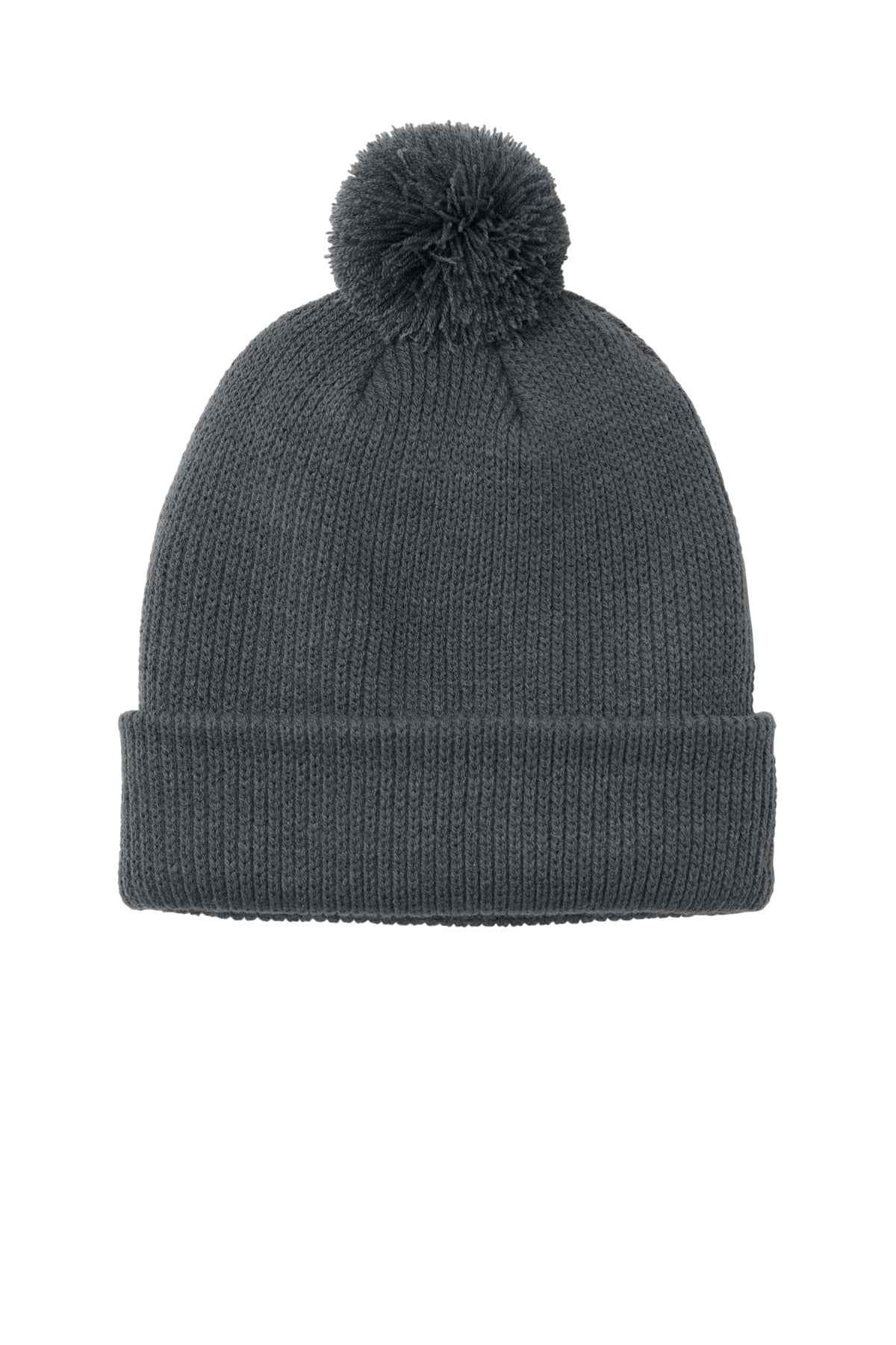 Port Authority Cozy Pom Beanie - Storm Grey