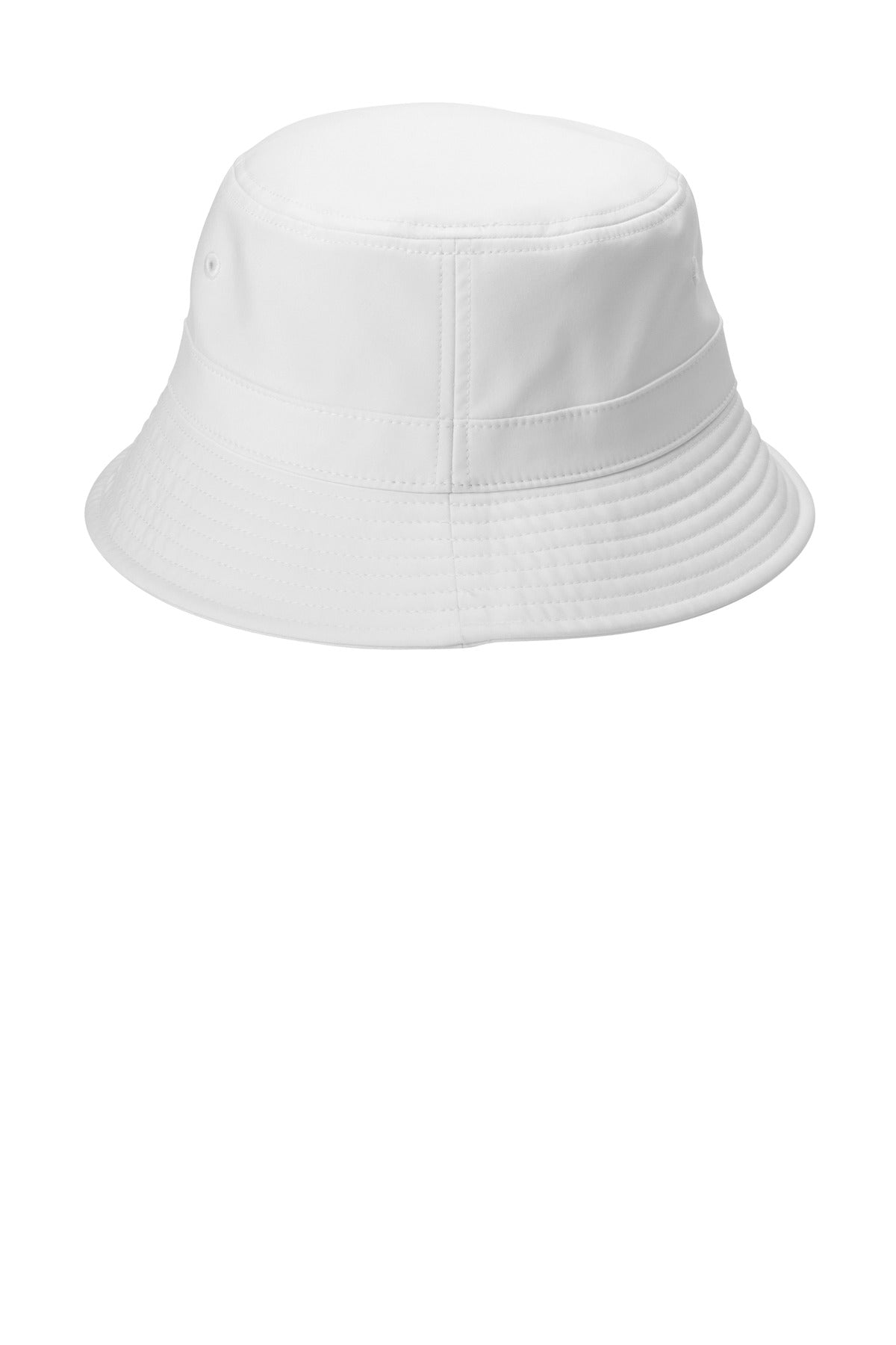 Port Authority Poly Bucket Hat - White
