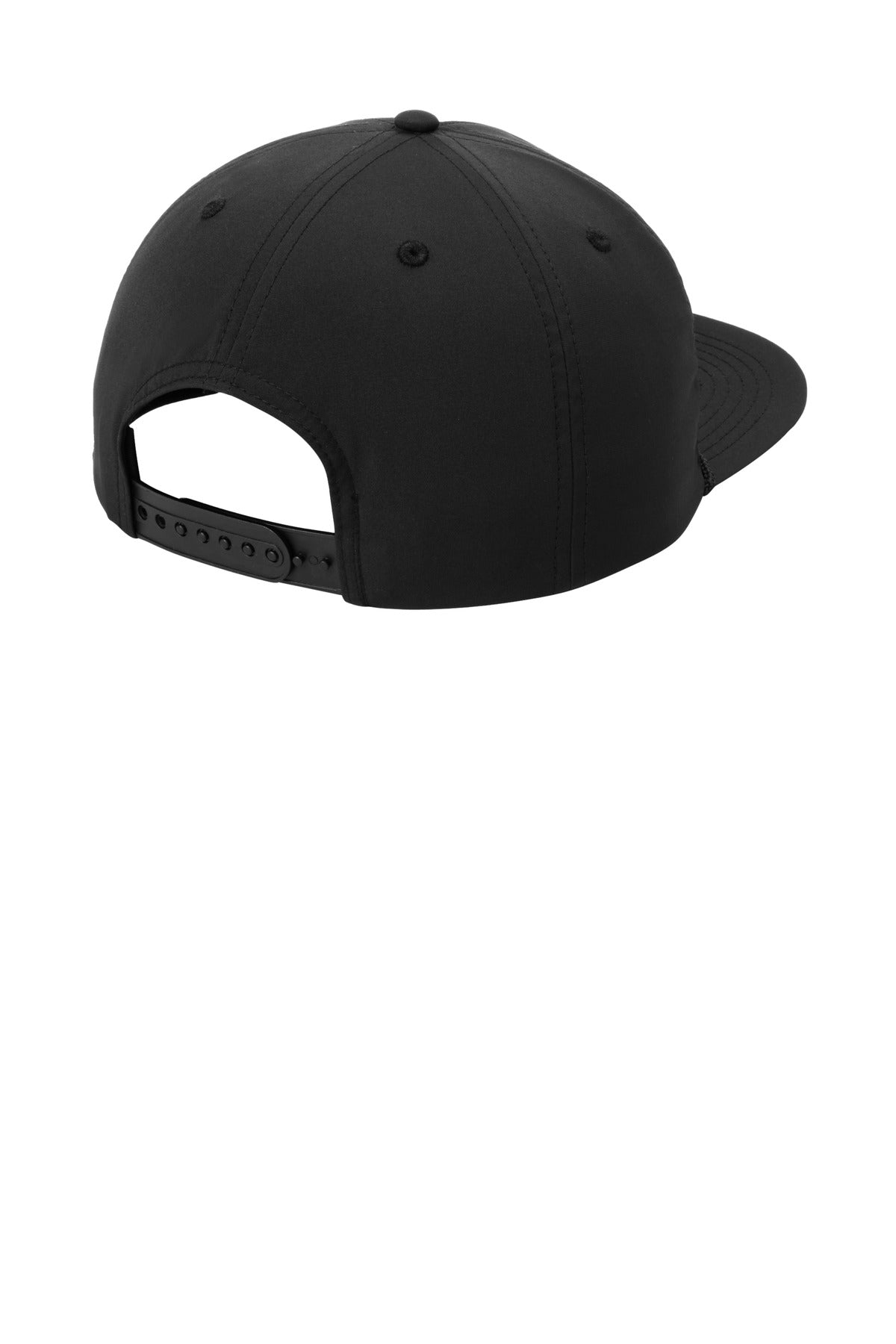 Port Authority 5-Panel Poly Rope Cap - Black/ Black