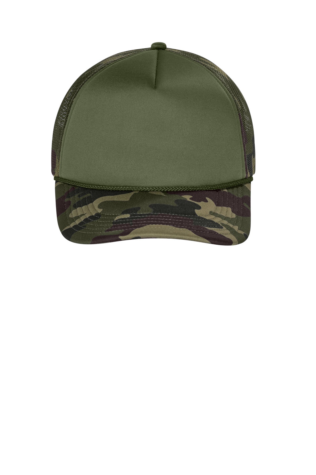 Port Authority Foam Truck'N Cap - Olive Drab Green/ Camo/ Camo