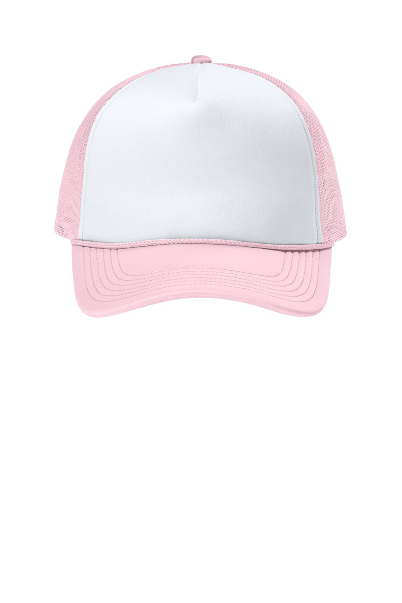 Port Authority Foam Truck'N Cap - White/ Cloud Pink/ Cloud Pink