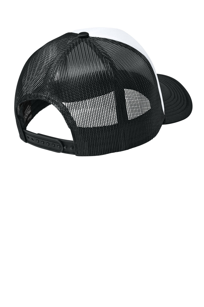 Port Authority Foam Truck'N Cap - White/ Deep Black/ Deep Black