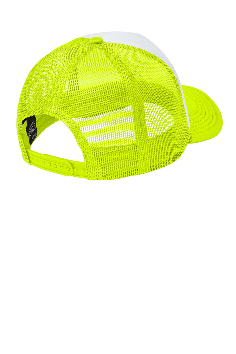 Port Authority Foam Truck'N Cap - White/ Neon Yellow/ Neon Yellow
