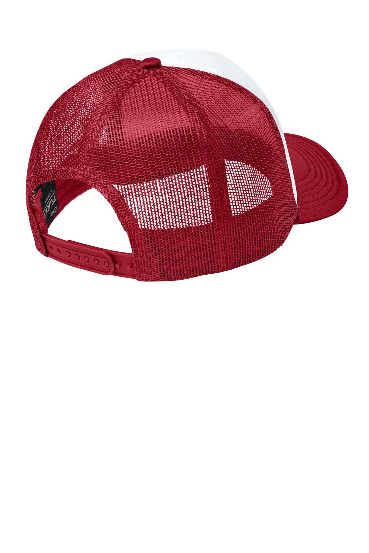 Port Authority Foam Truck'N Cap - White/ Rich Red/ Rich Red