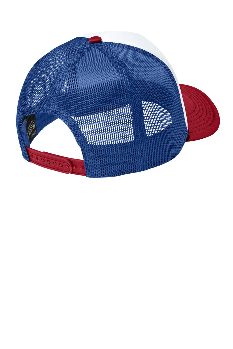 Port Authority Foam Truck'N Cap - White/ Rich Red/ True Royal