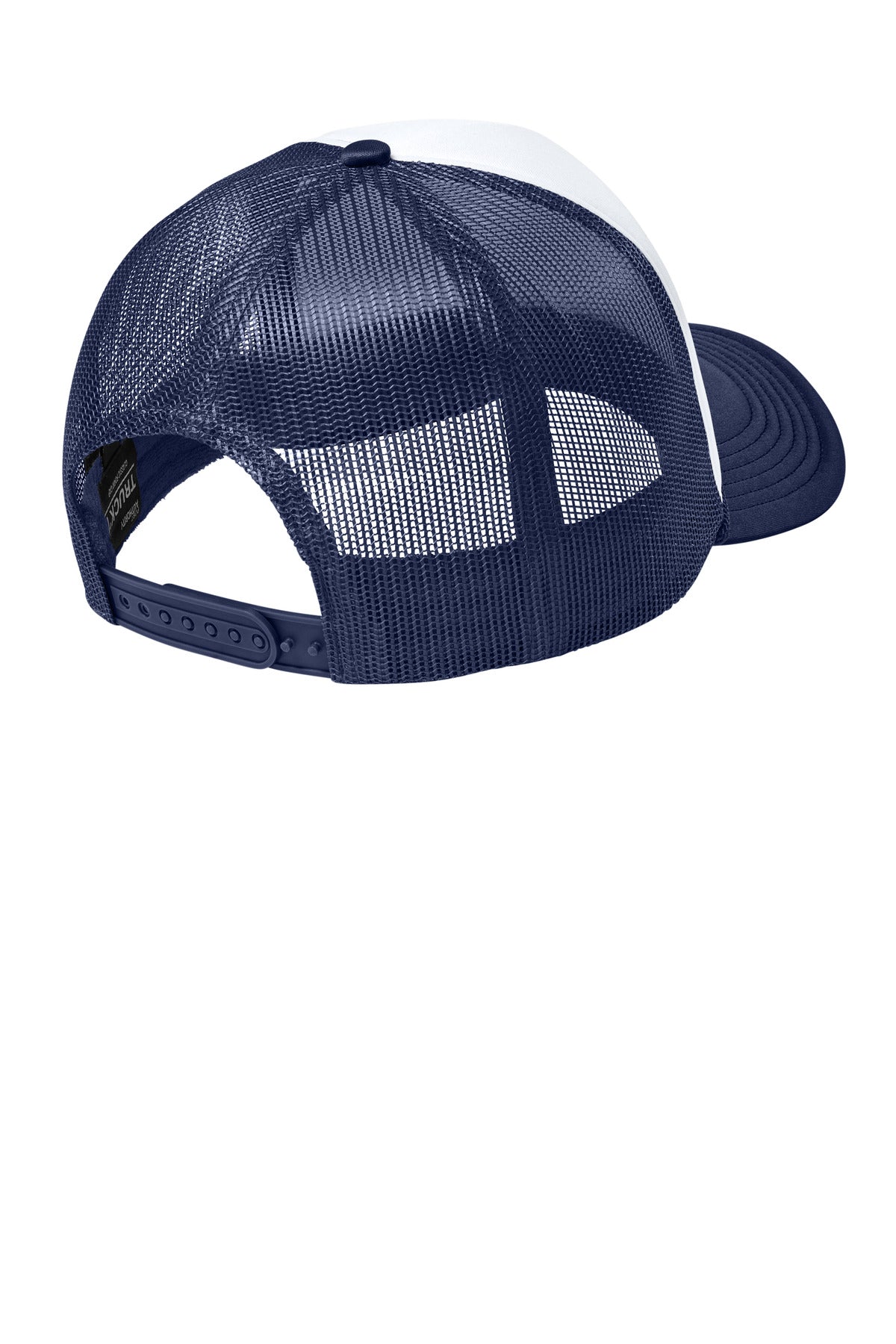 Port Authority Foam Truck'N Cap - White/ True Navy/ True Navy