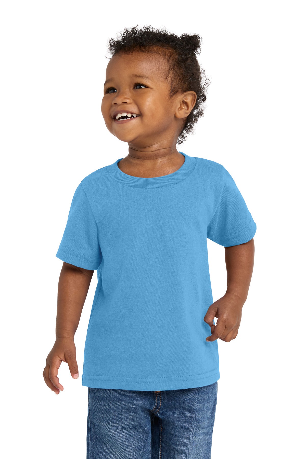 Port & Co Infant Core Cotton Tee - Aquatic Blue