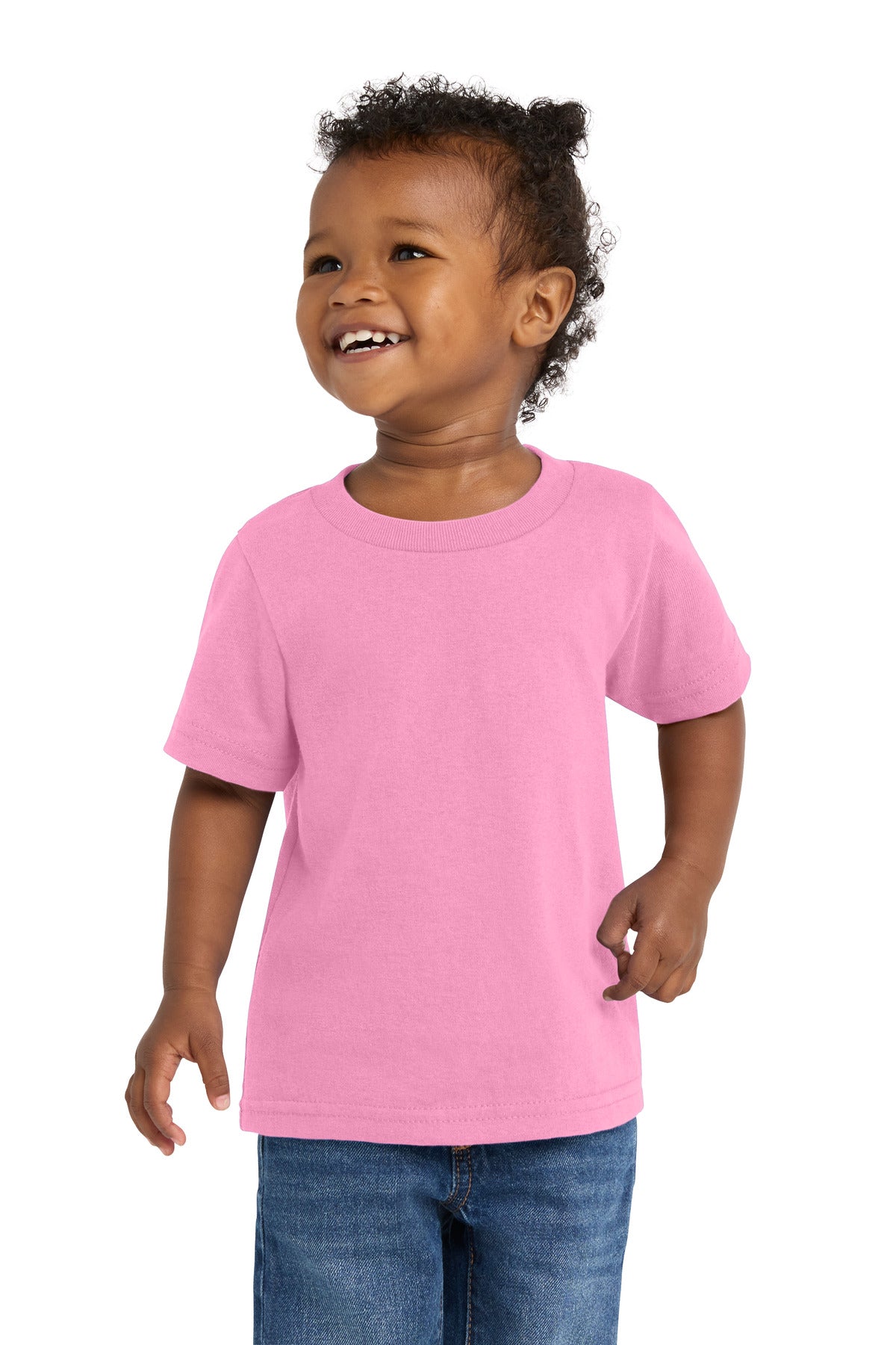 Port & Co Infant Core Cotton Tee - Candy Pink
