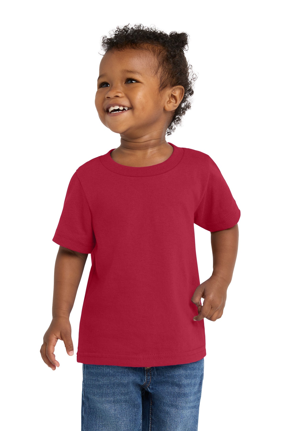 Port & Co Infant Core Cotton Tee - Red
