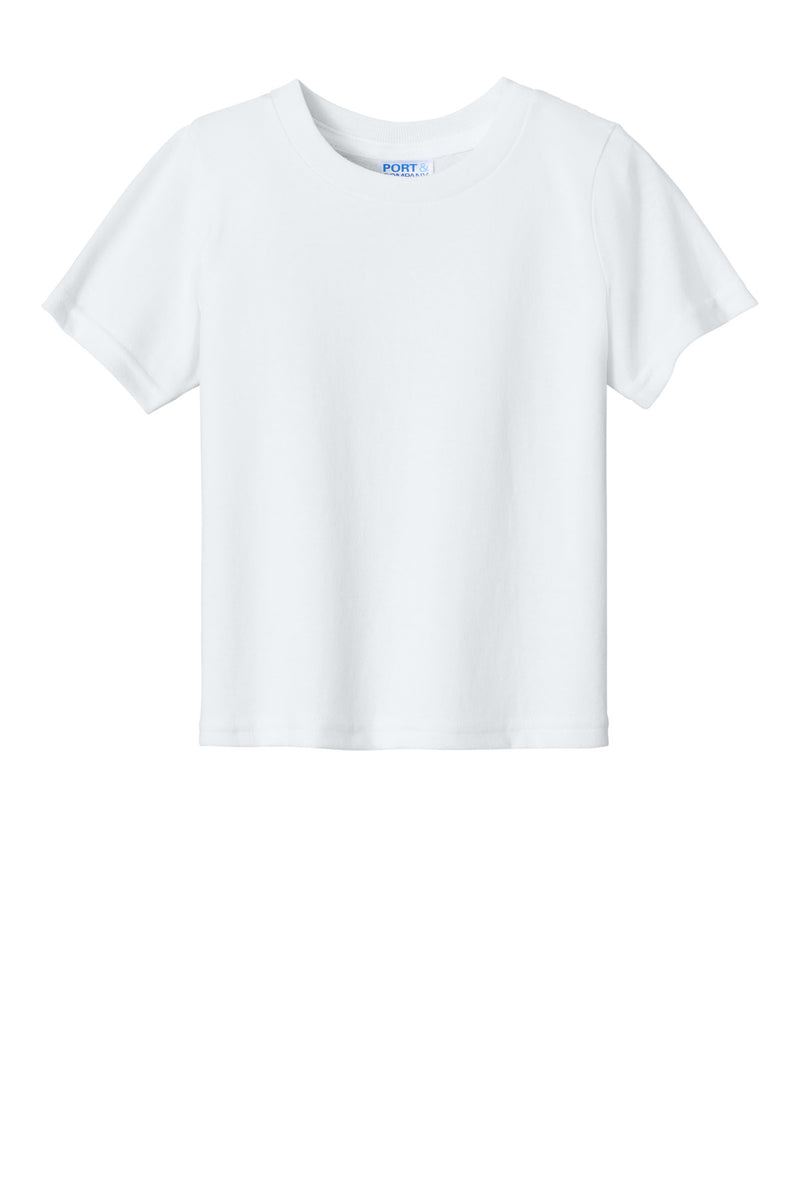 Port & Co Infant Core Cotton Tee - White