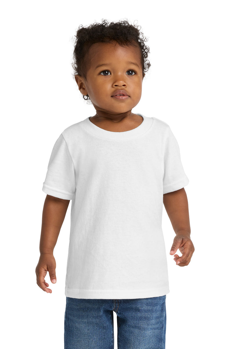 Port & Co Infant Core Cotton Tee - White