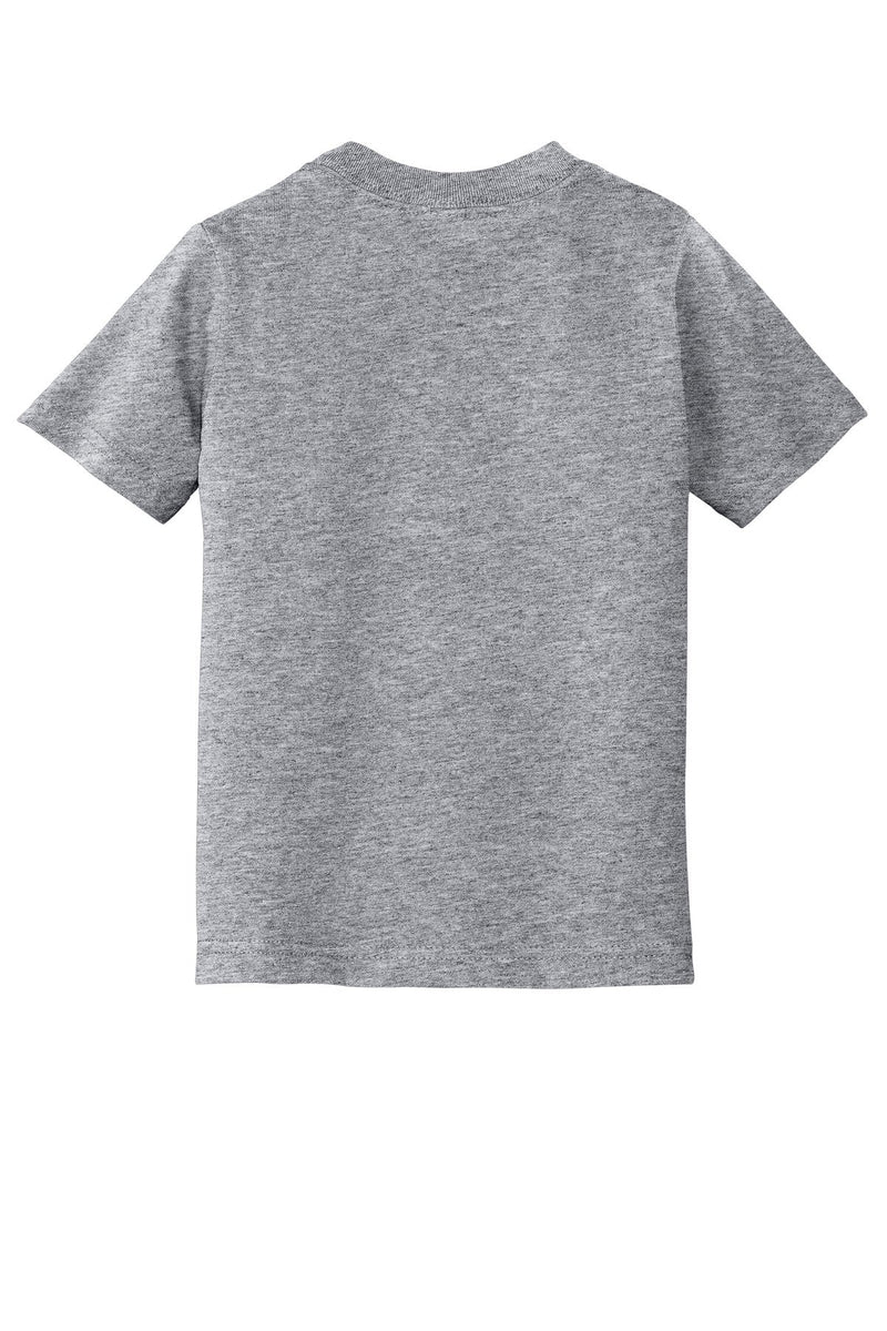 Port & Co Toddler Core Cotton Tee - Athletic Heather flat back