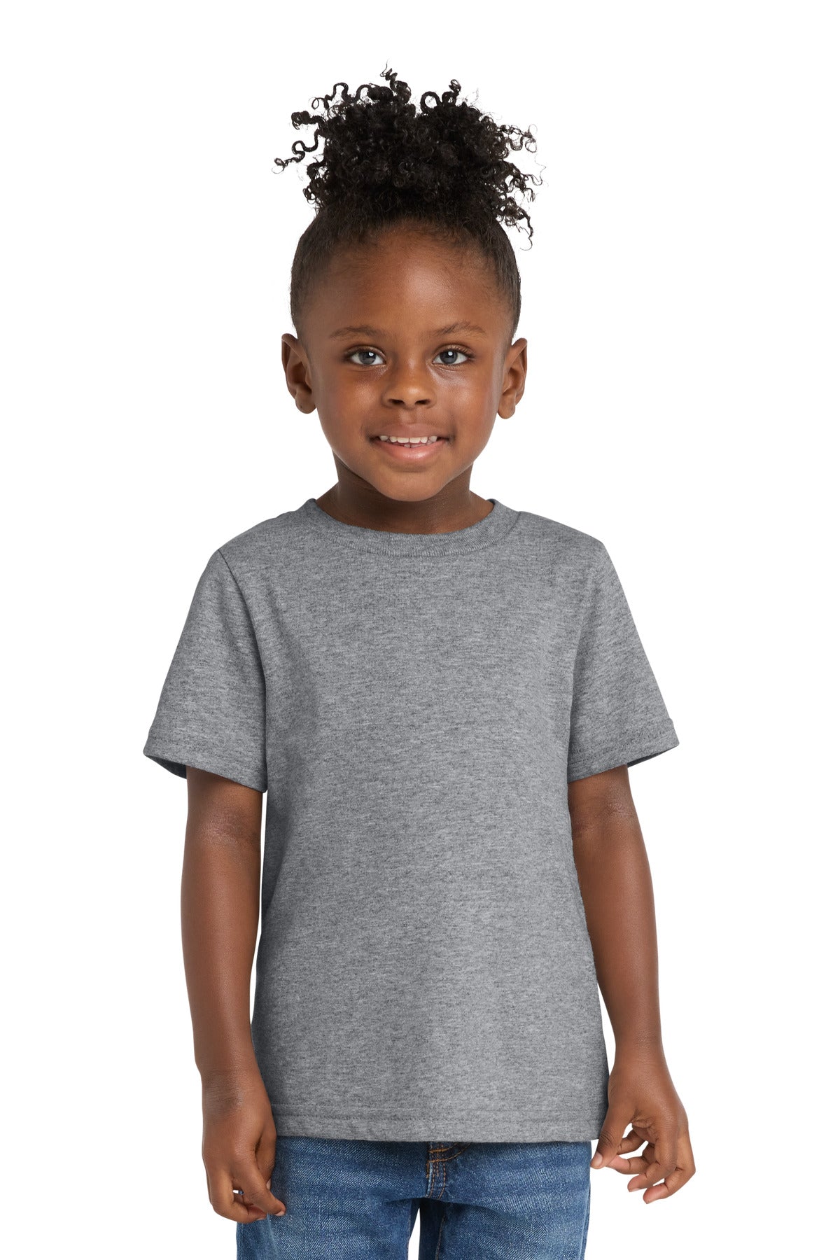 Port & Co Toddler Core Cotton Tee - Athletic Heather