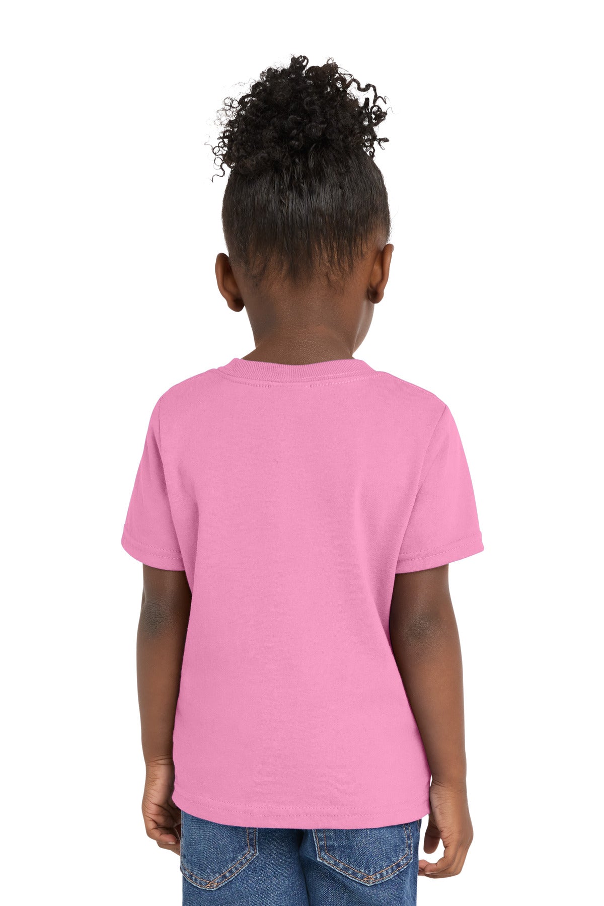Port & Co Toddler Core Cotton Tee - Candy Pink