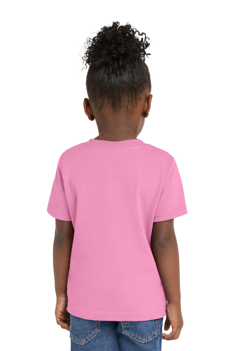 Port & Co Toddler Core Cotton Tee - Candy Pink