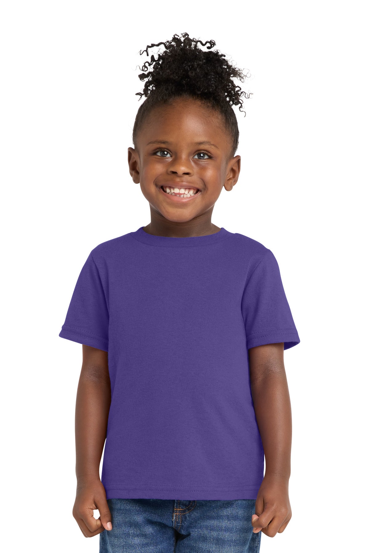 Port & Co Toddler Core Cotton Tee - Purple