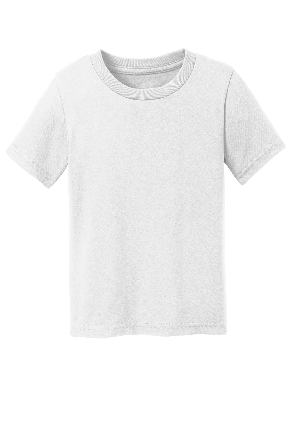 Port & Co Toddler Core Cotton Tee - White