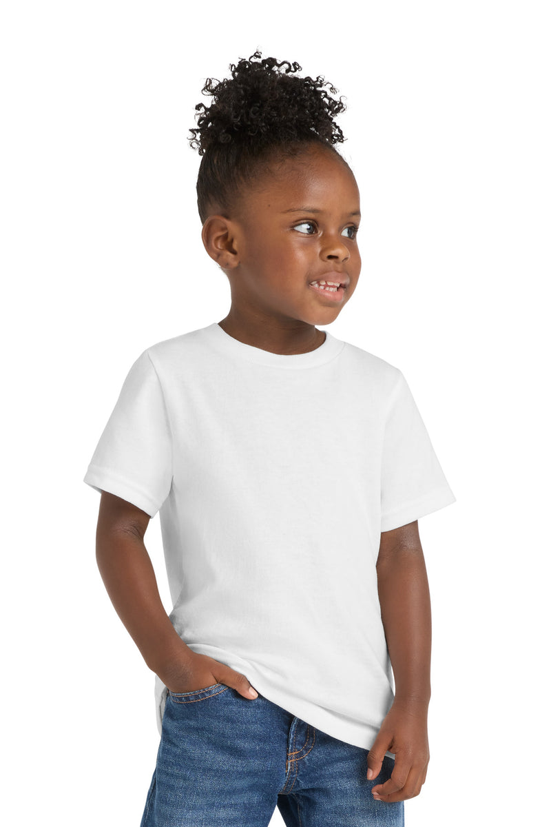 Port & Co Toddler Core Cotton Tee - White