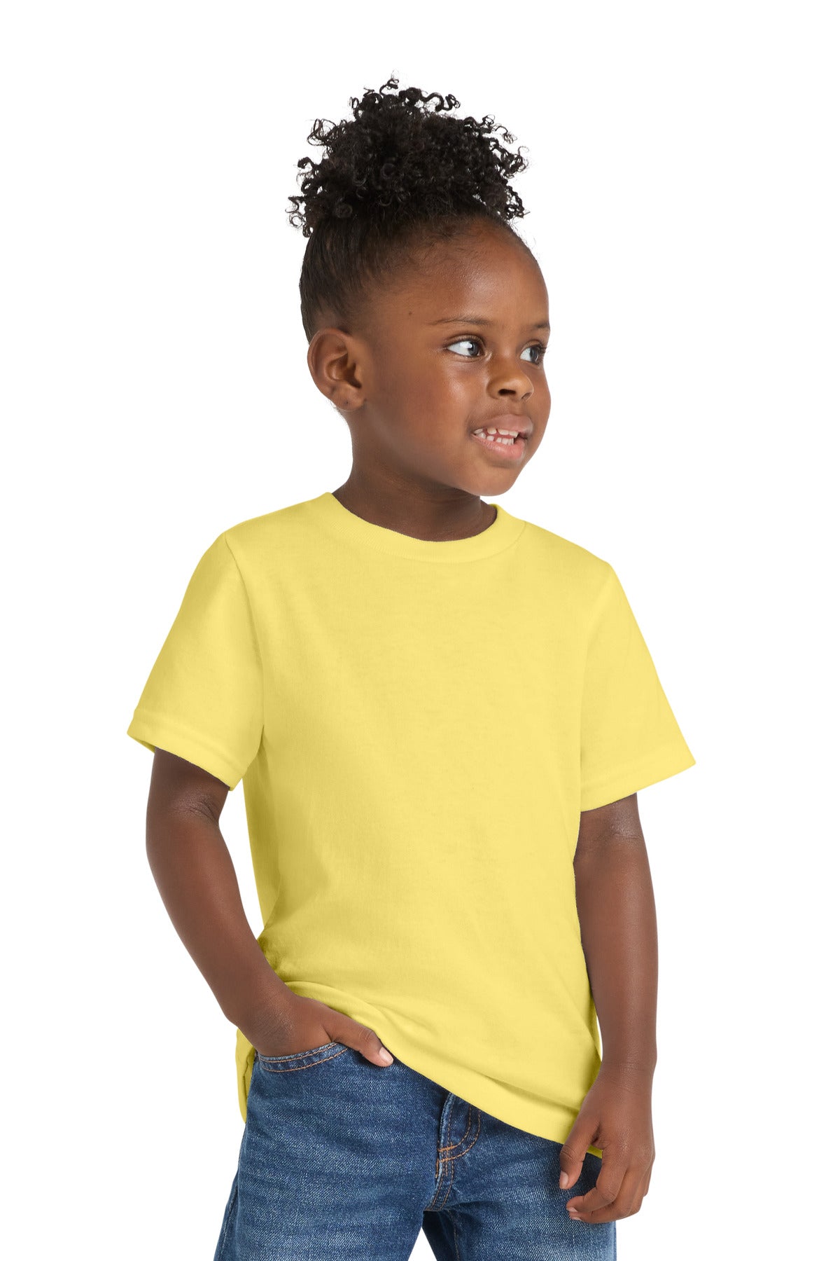 Port & Co Toddler Core Cotton Tee - Yellow