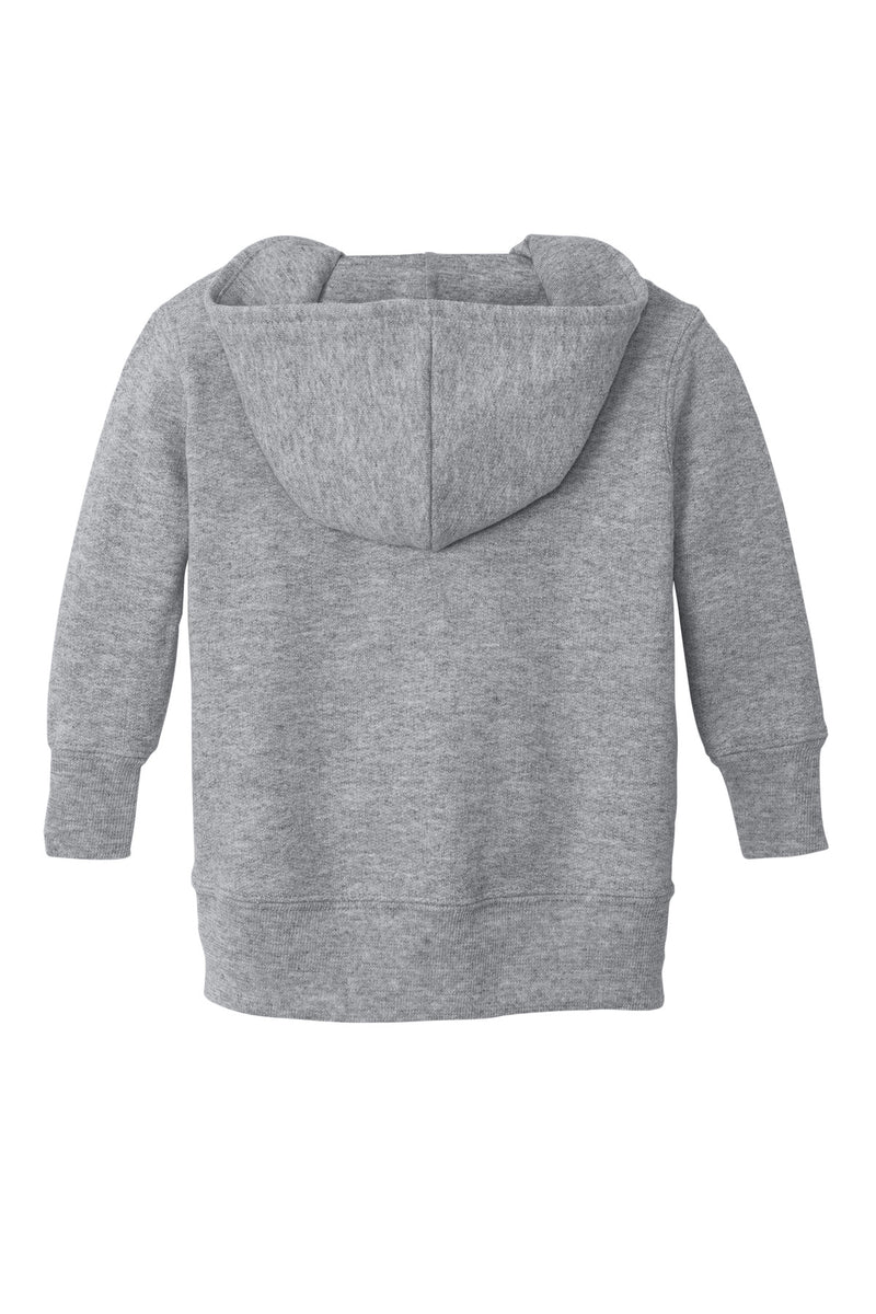 Port & Co Infant Core Fleece Full-Zip Hooded Sweatshirt - Athletic Heather
