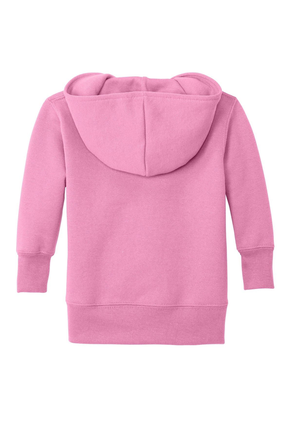 Port & Co Infant Core Fleece Full-Zip Hooded Sweatshirt - Candy Pink