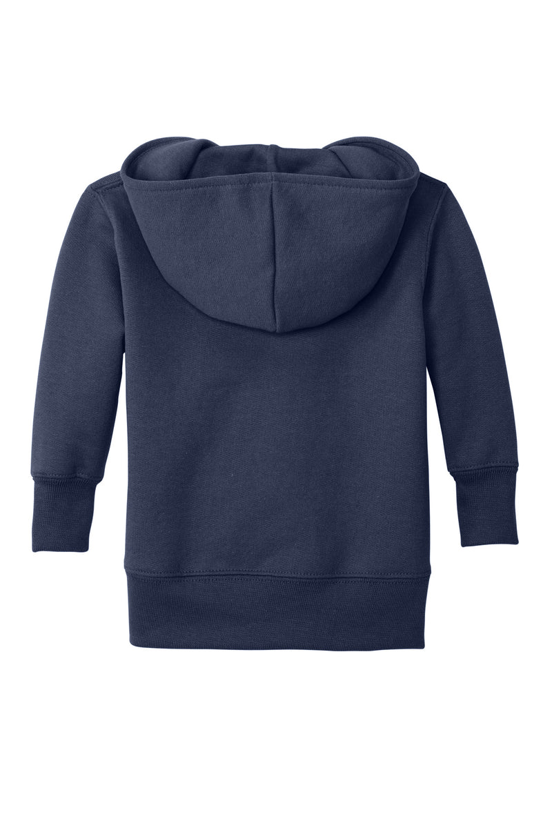 Port & Co Infant Core Fleece Full-Zip Hooded Sweatshirt - Navy
