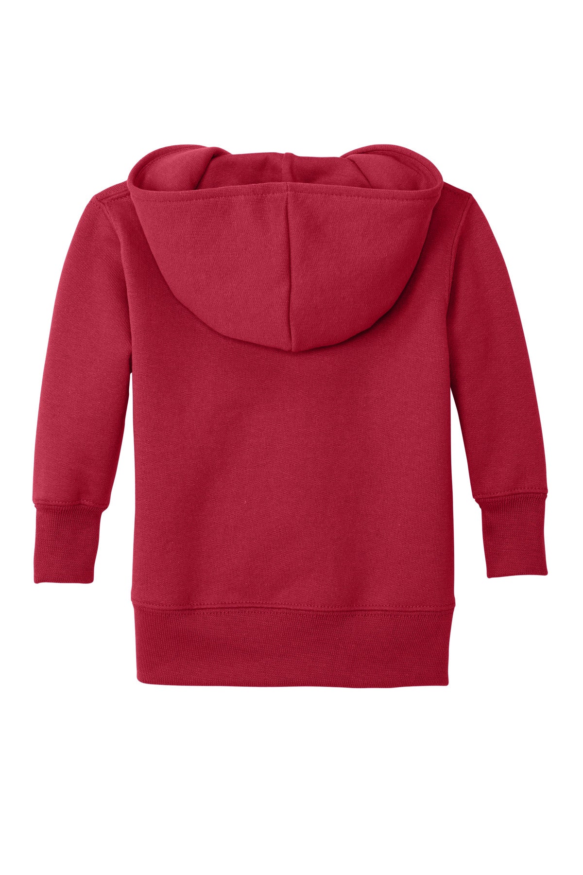 Port & Co Infant Core Fleece Full-Zip Hooded Sweatshirt - Red