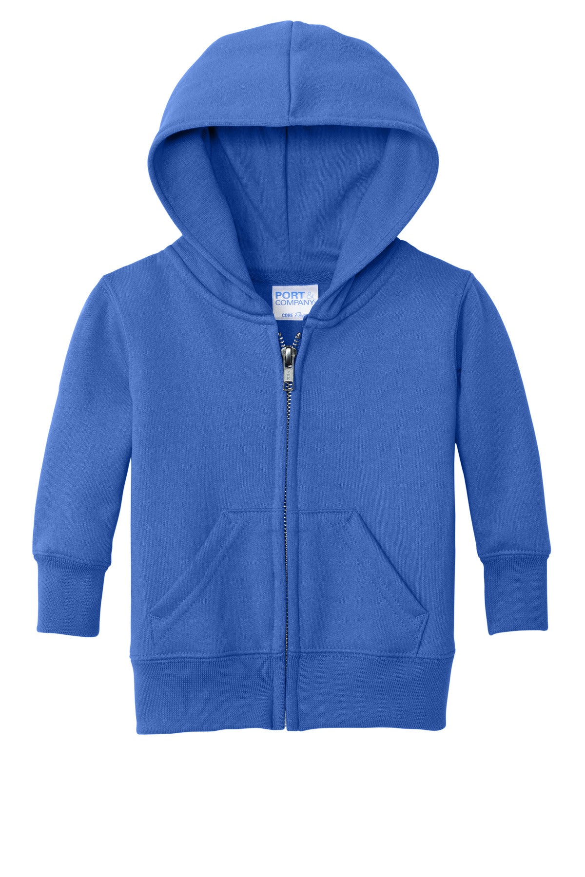 Port & Co Infant Core Fleece Full-Zip Hooded Sweatshirt - Royal