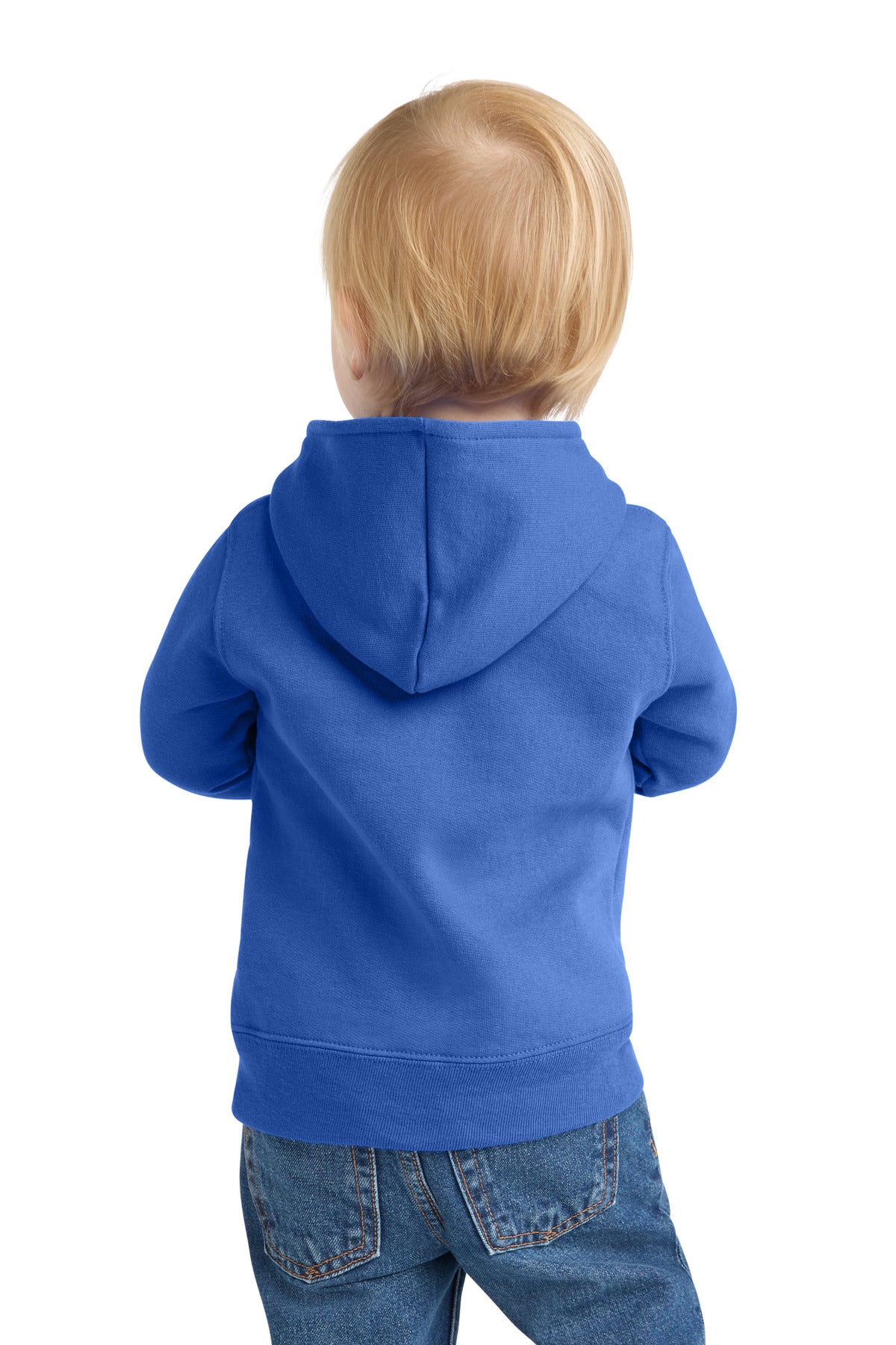 Port & Co Infant Core Fleece Full-Zip Hooded Sweatshirt - Royal