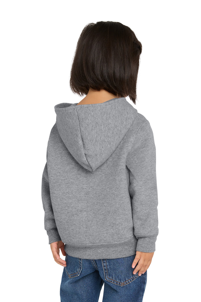 Port & Co Toddler Core Fleece Pullover Hooded Sweatshirt - Athletic Heather