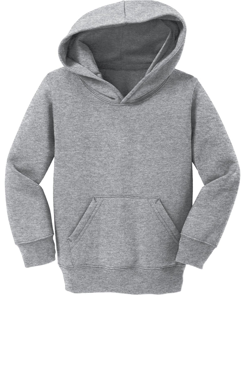 Port & Co Toddler Core Fleece Pullover Hooded Sweatshirt - Athletic Heather