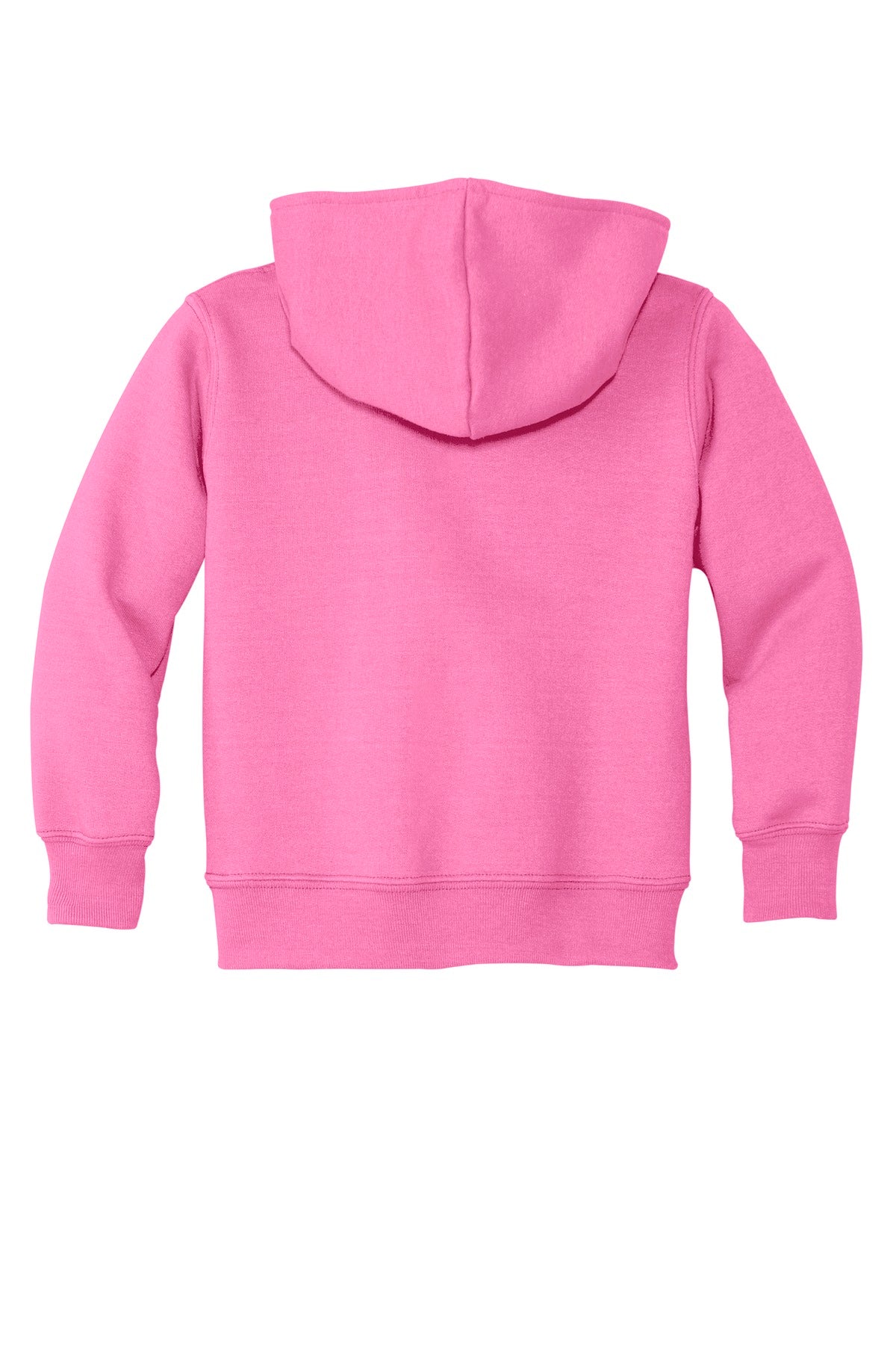 Port & Co Toddler Core Fleece Pullover Hooded Sweatshirt - Candy Pink