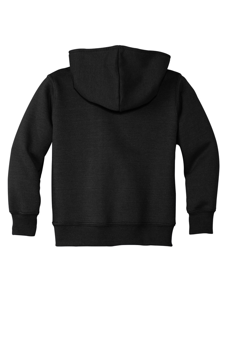 Port & Co Toddler Core Fleece Pullover Hooded Sweatshirt - Jet Black