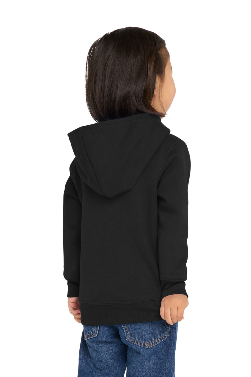 Port & Co Toddler Core Fleece Pullover Hooded Sweatshirt - Jet Black