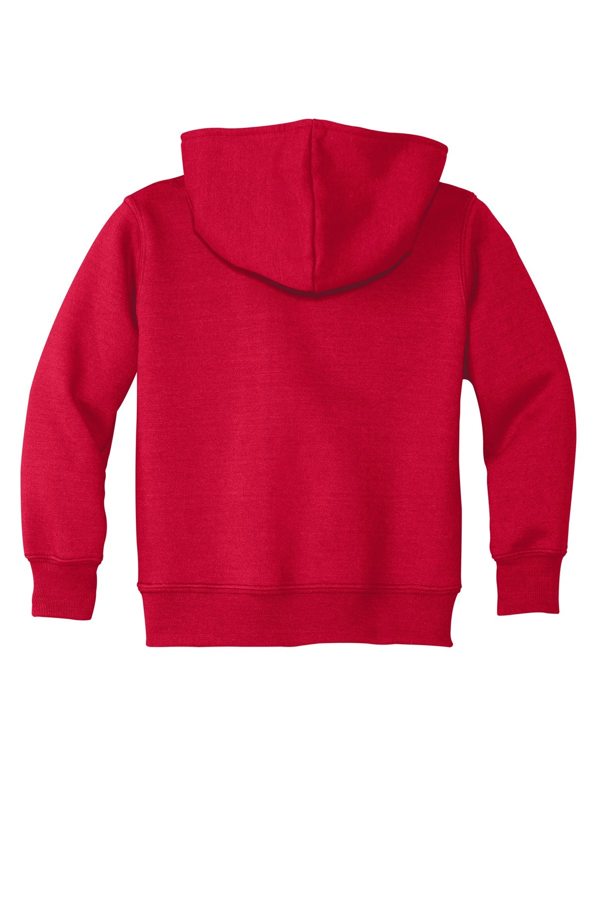 Port & Co Toddler Core Fleece Pullover Hooded Sweatshirt - Red