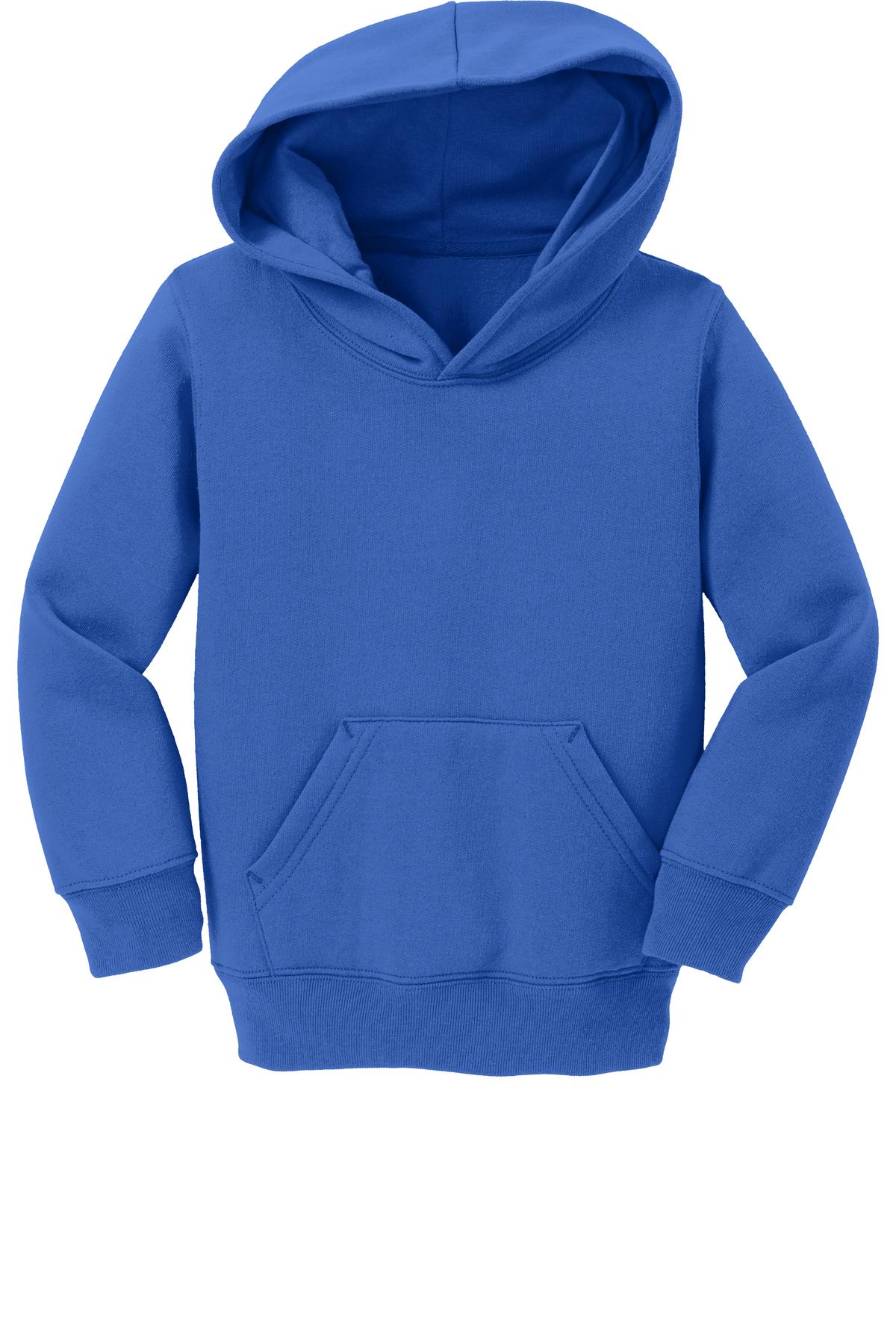 Port & Co Toddler Core Fleece Pullover Hooded Sweatshirt - Royal
