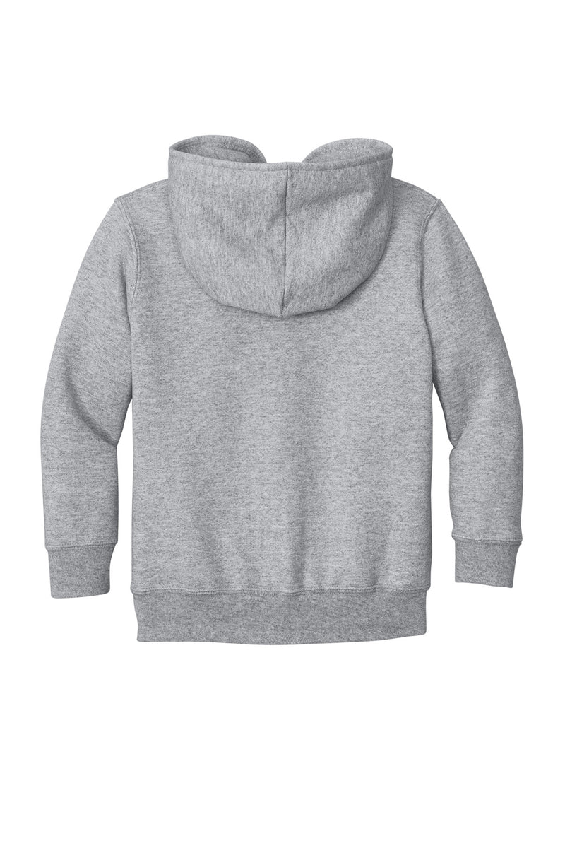 Port & Co Toddler Core Fleece Full-Zip Hooded Sweatshirt - Athletic Heather