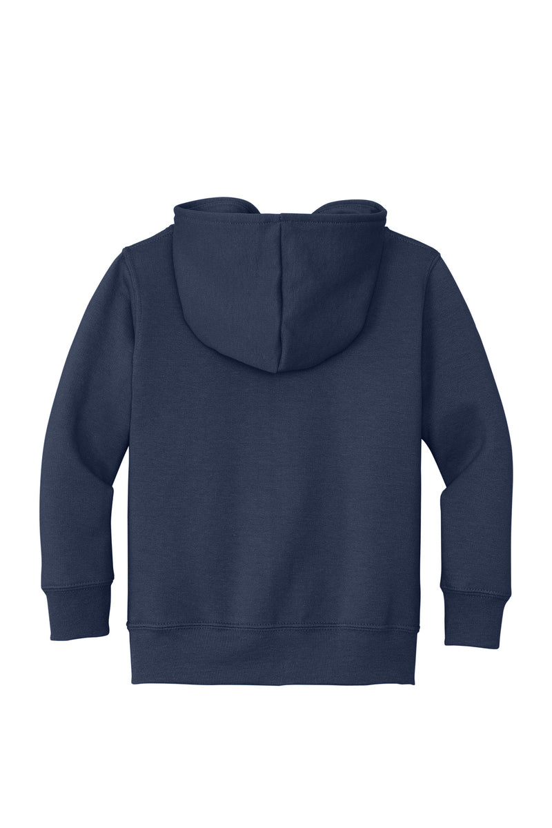 Port & Co Toddler Core Fleece Full-Zip Hooded Sweatshirt - Navy