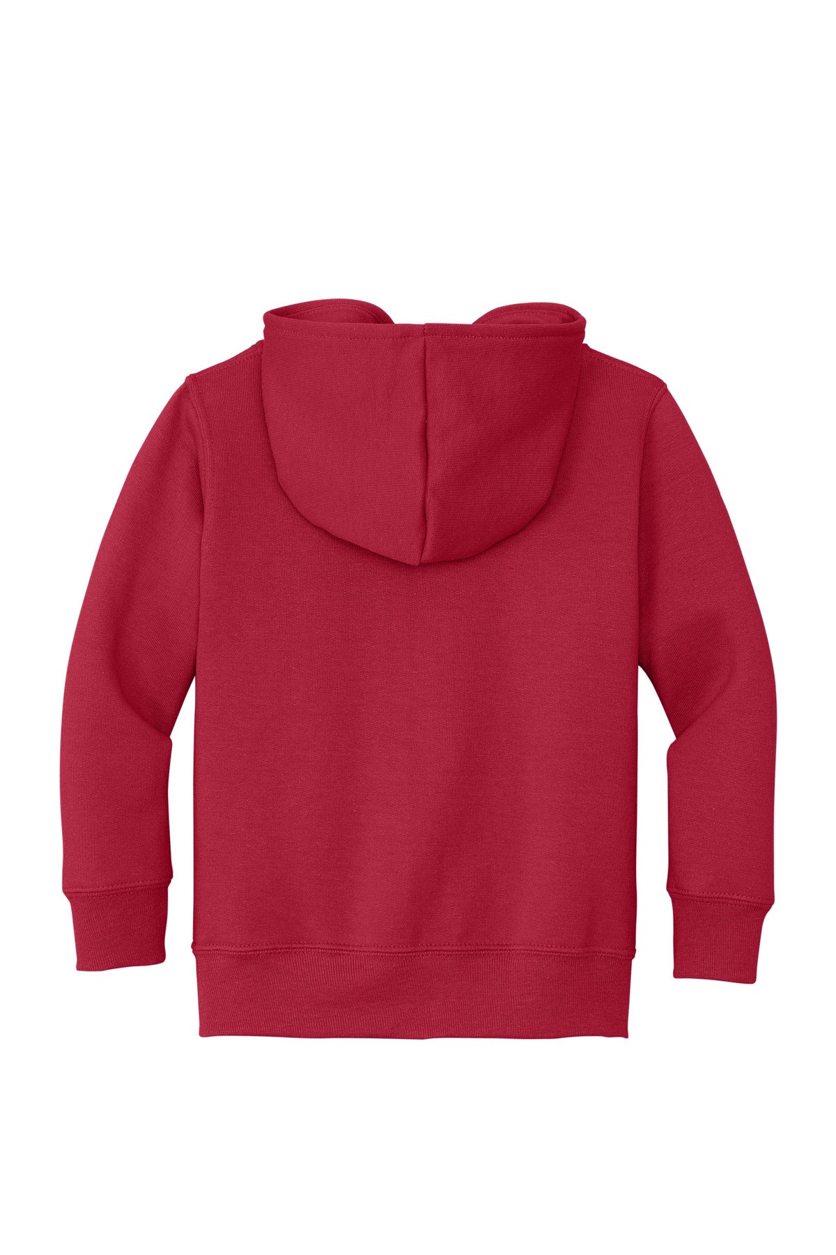 Port & Co Toddler Core Fleece Full-Zip Hooded Sweatshirt - Red