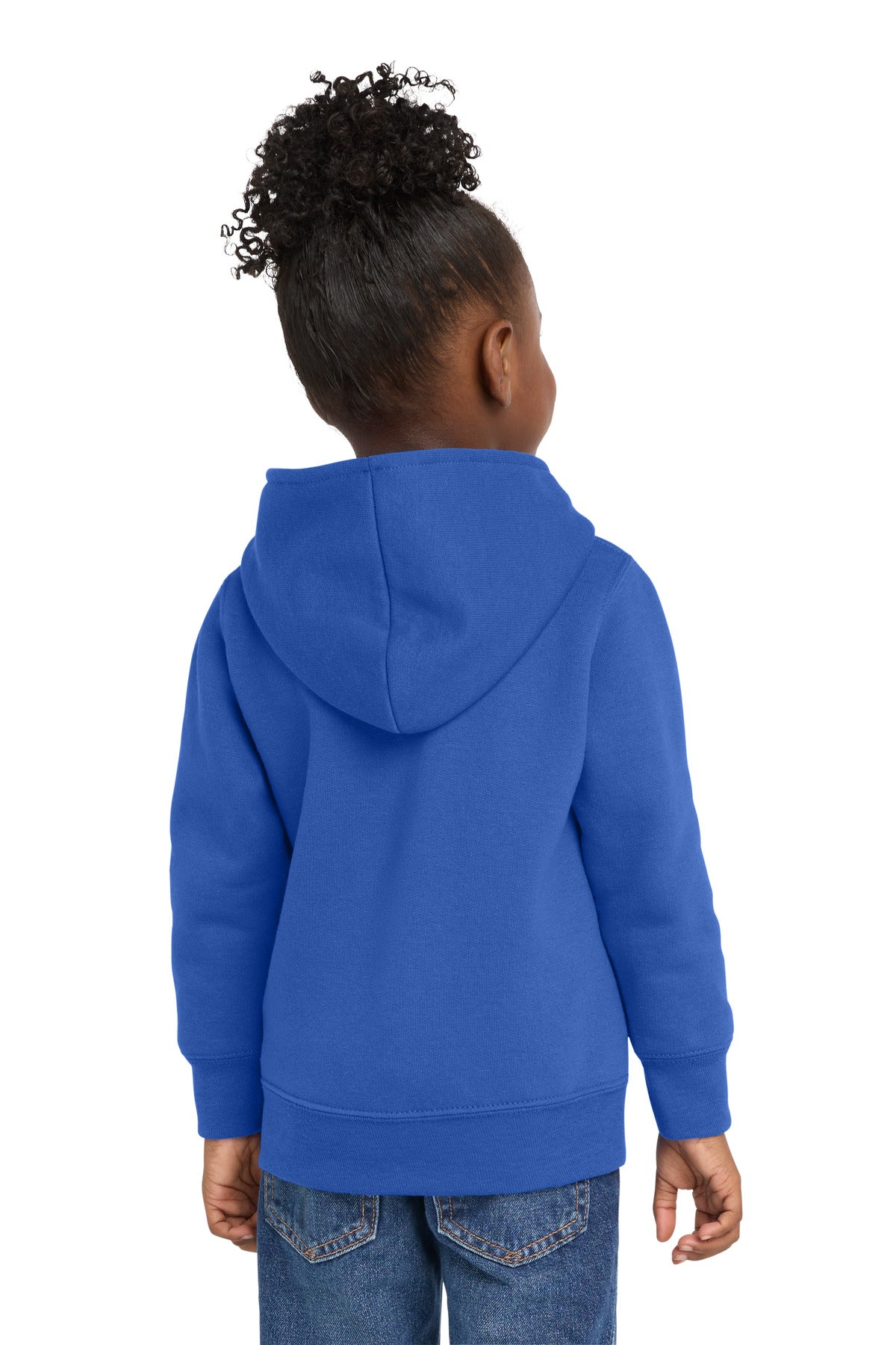 Port & Co Toddler Core Fleece Full-Zip Hooded Sweatshirt - Royal