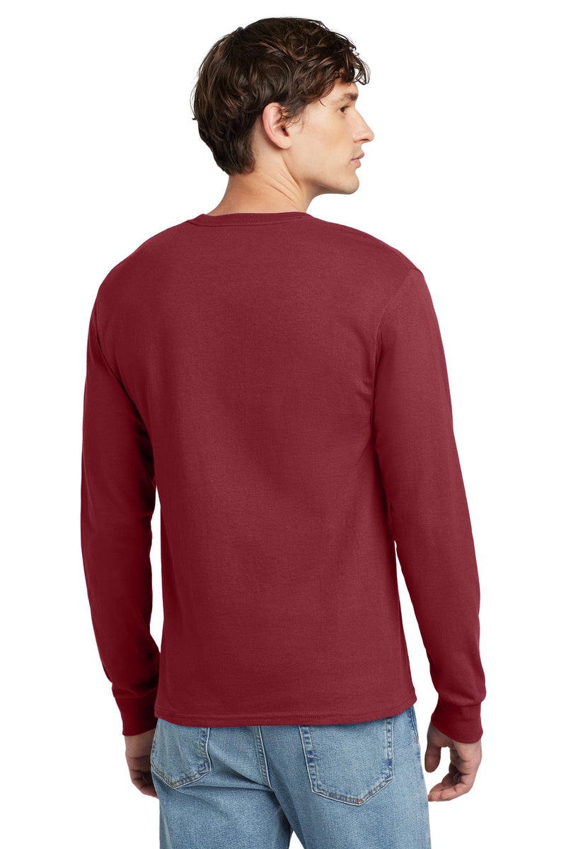 Champion  Heritage 5.2-Oz. Jersey Long Sleeve Tee - Cardinal