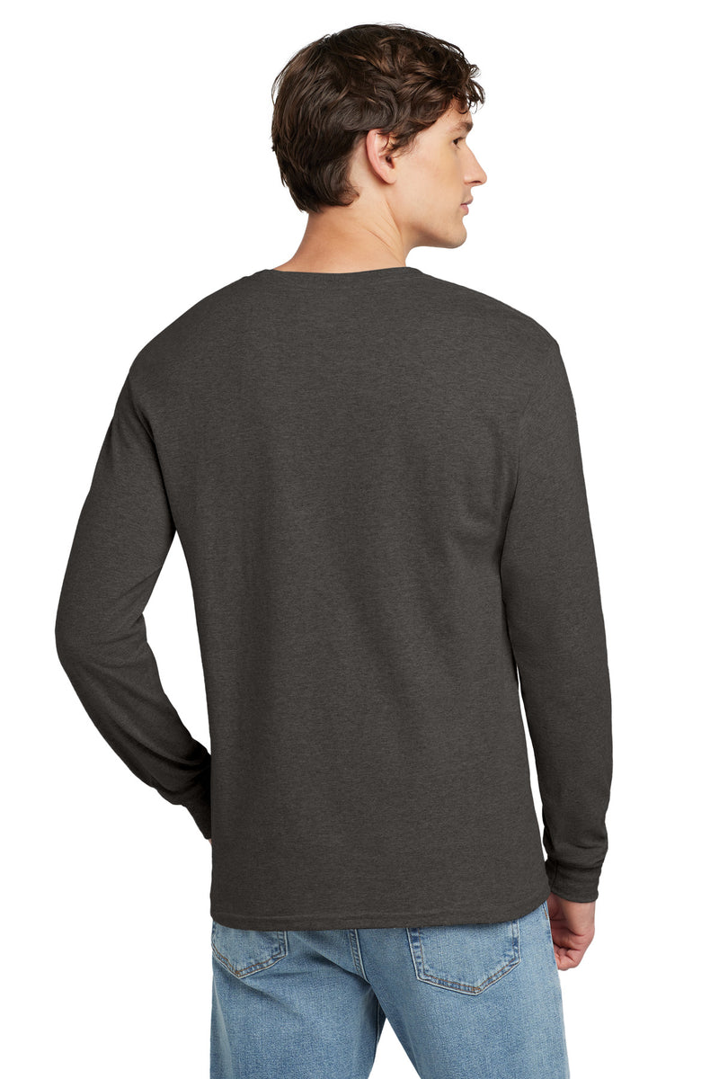 Champion  Heritage 5.2-Oz. Jersey Long Sleeve Tee - Charcoal Heather