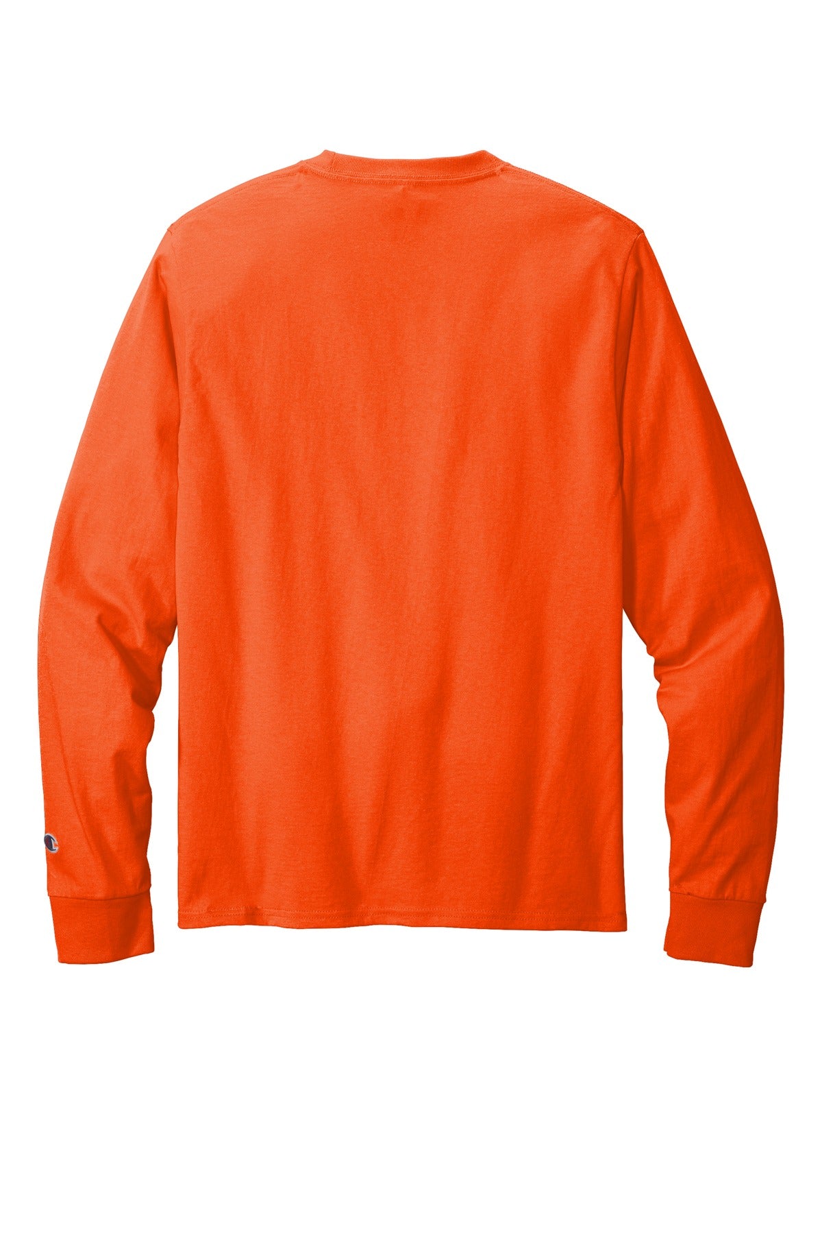 Champion  Heritage 5.2-Oz. Jersey Long Sleeve Tee - Orange