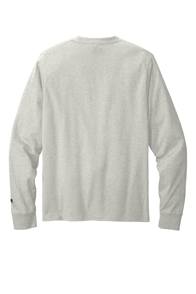 Champion  Heritage 5.2-Oz. Jersey Long Sleeve Tee - Oxford Grey
