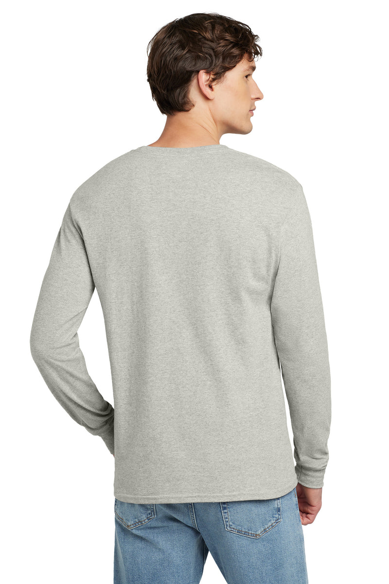 Champion  Heritage 5.2-Oz. Jersey Long Sleeve Tee - Oxford Grey