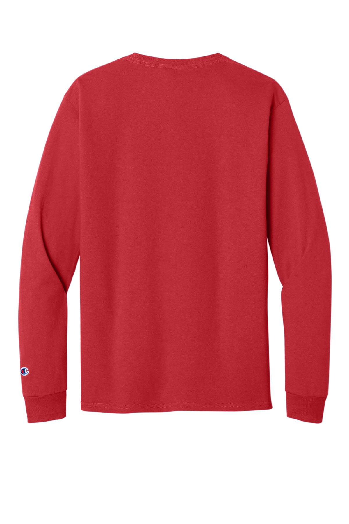 Champion  Heritage 5.2-Oz. Jersey Long Sleeve Tee - Red