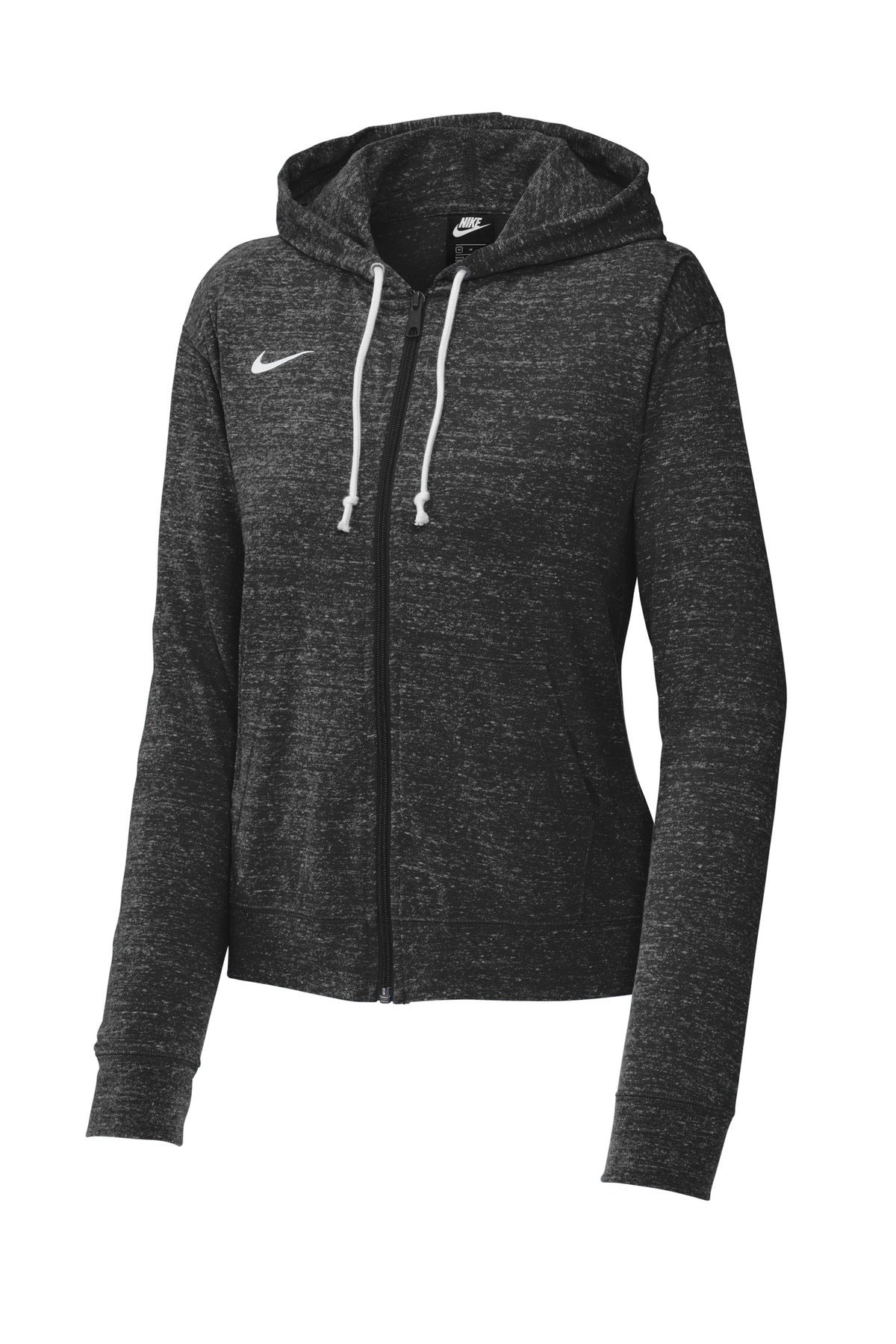 Nike Women's Gym Vintage Full-Zip Hoodie - Team Black